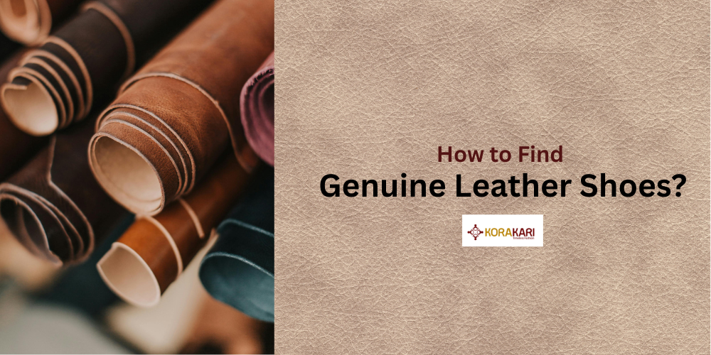 Genuine leather shoes identification.