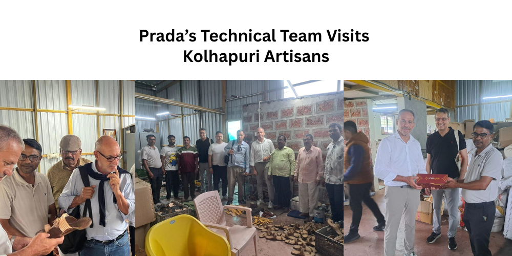 Prada's Technical Team Visits Kolhapuri Artisans