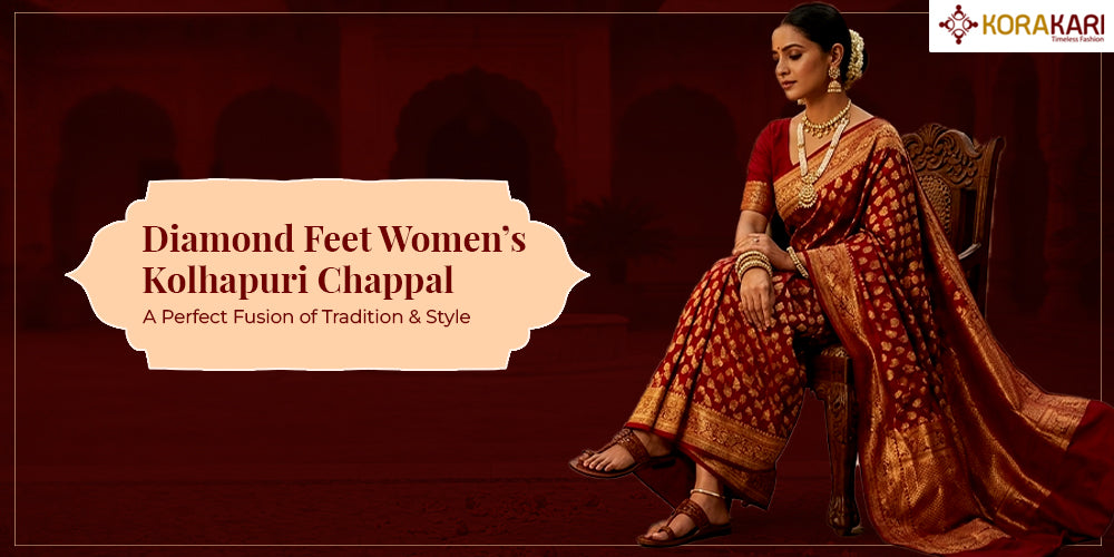 Diamond Feet Women’s Kolhapuri Chappal: A Perfect Fusion of Tradition & Style