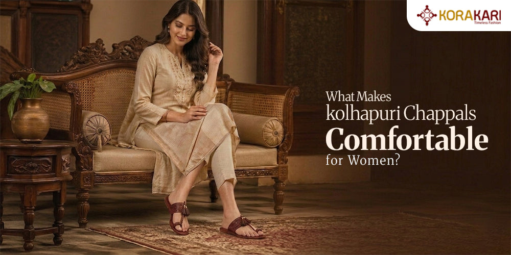 kolhapuri chappals Comfortable for Women