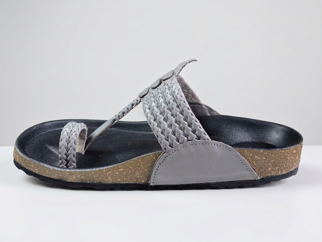 Women's Kolhapuri Sandals – Genuine Leather Five-Braided Flats