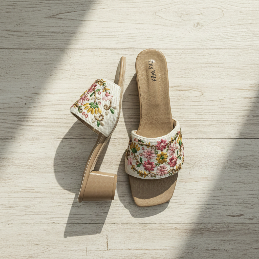 Shehzaadi - White Slip-On