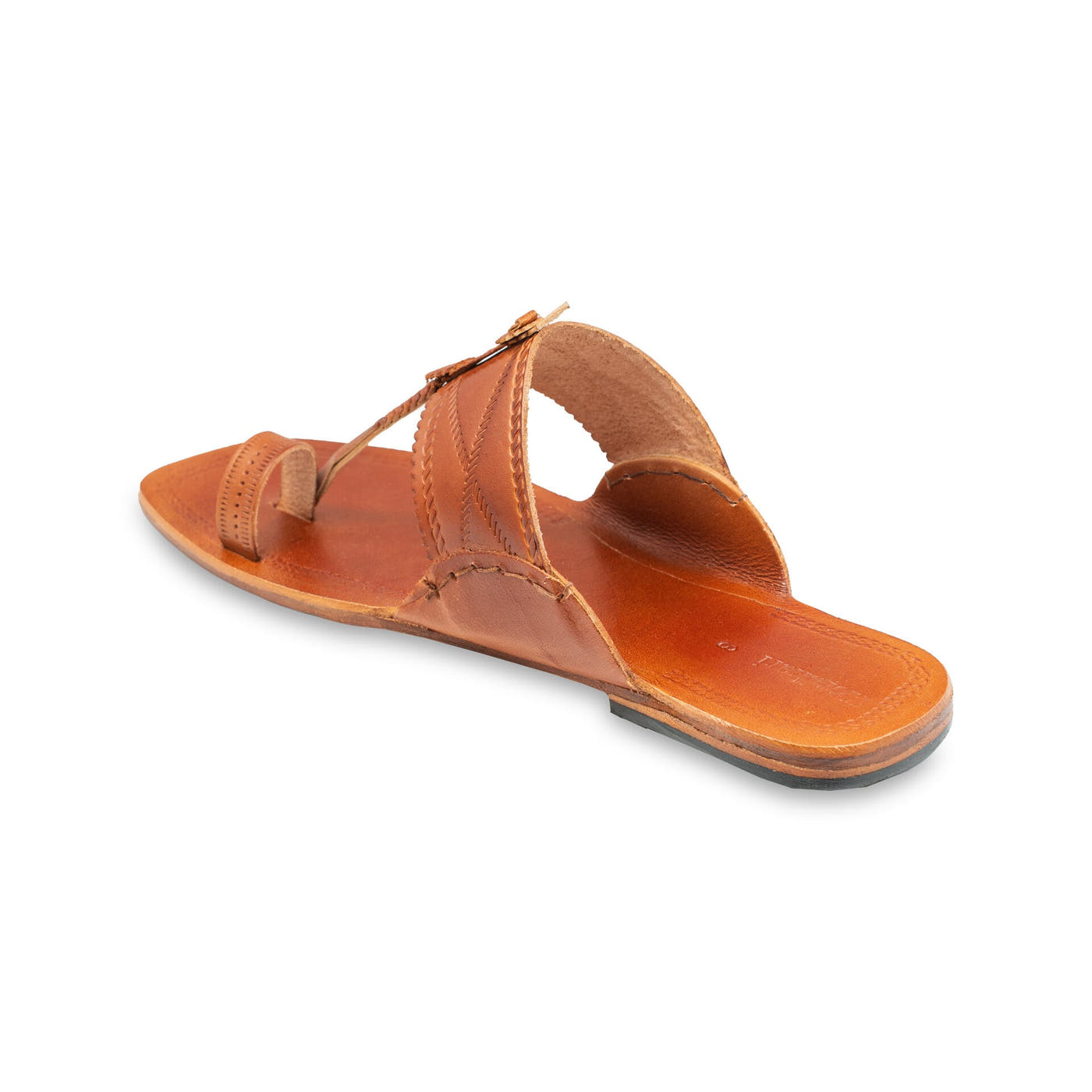Modern Tan Men's Kolhapuri Chappal