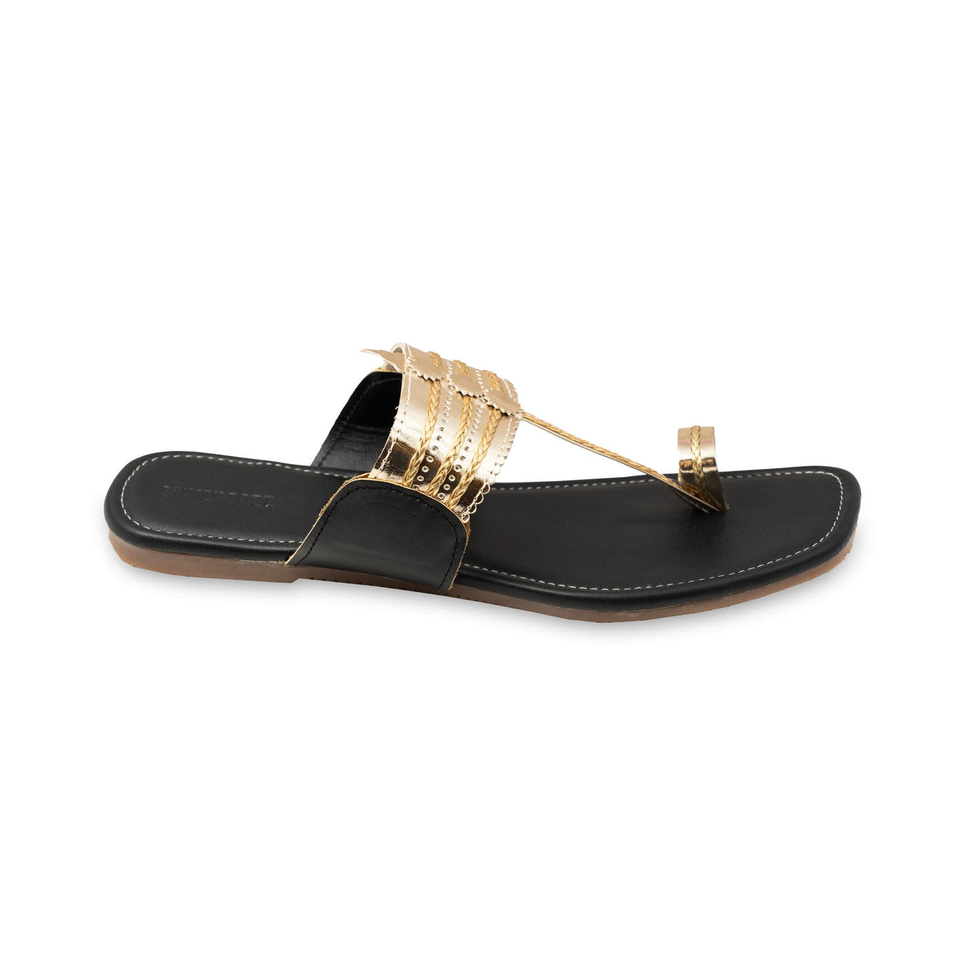 Golden Glow Walkers Kolhapuri Chappals for Women
