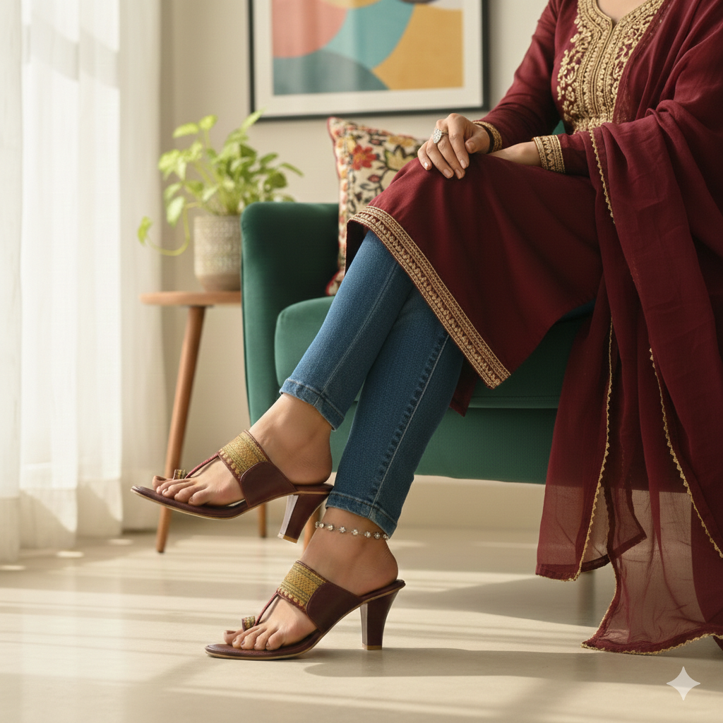 Kumkum - Kolhapuri sandals