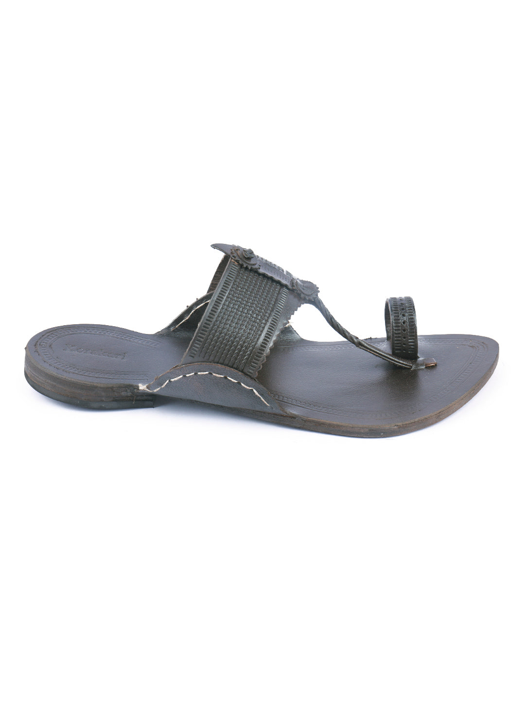 Resilient Brown Men's Kolhapuri Chappal