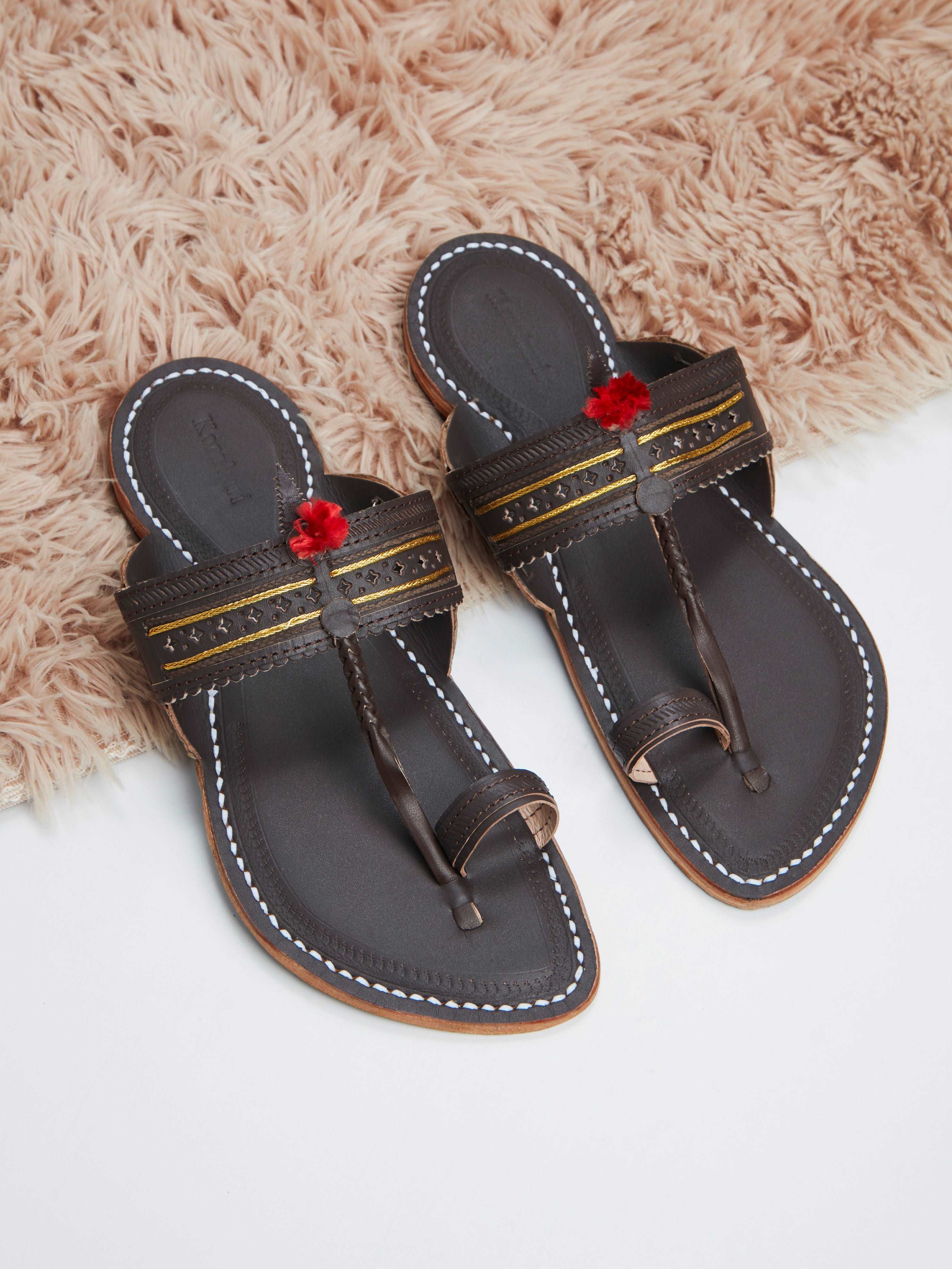 Elegant Brown - Kolhapur Chappal for Men