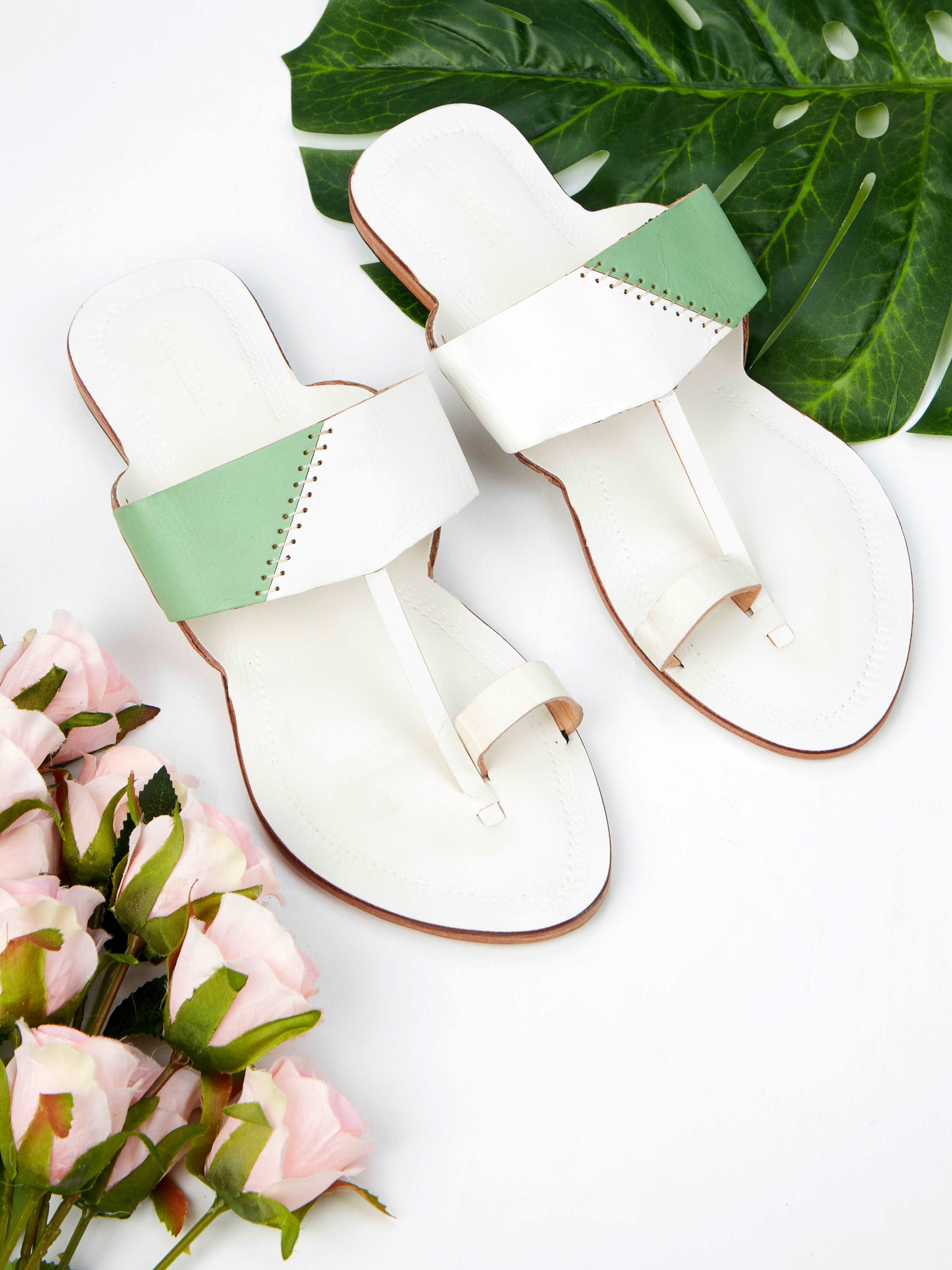 Chic Pista Green - Kolhapuri Chappal for Women