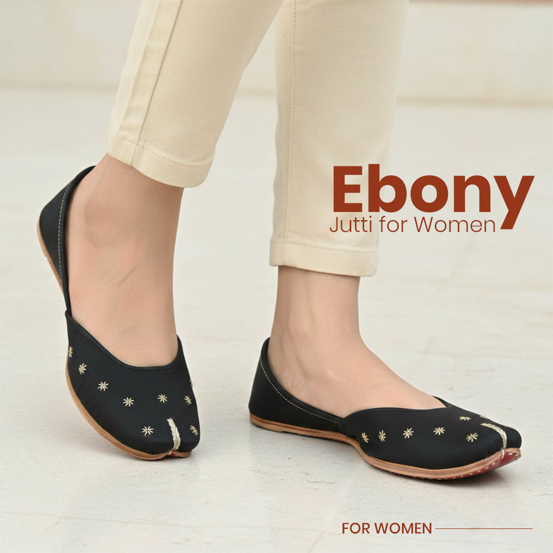 Ebony Punjabi jutti for women