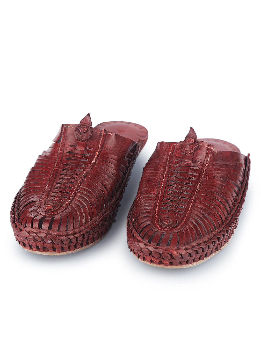 Wedding Roman - Red Brown - Kolhapuri Chappal for men