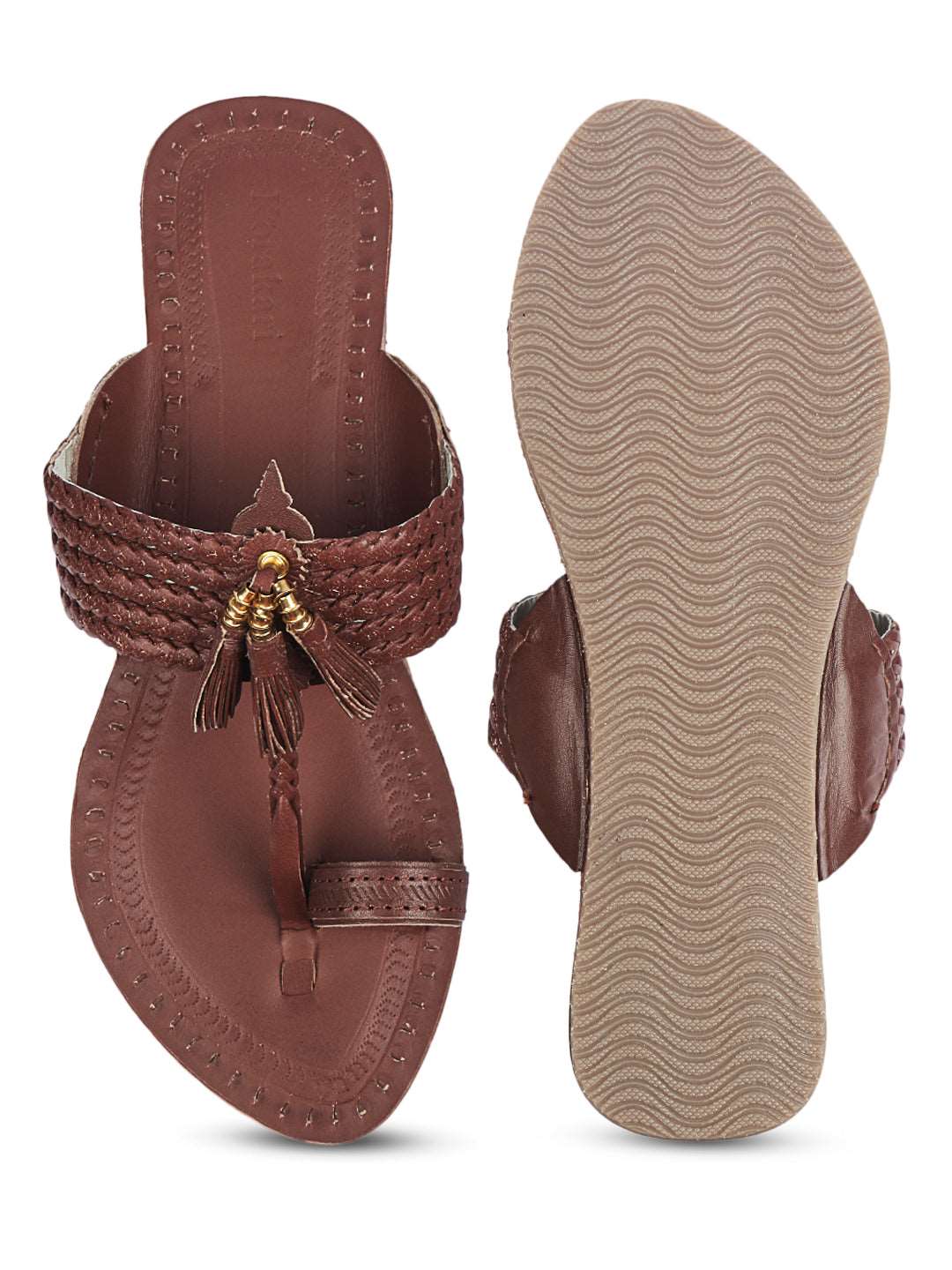 Elegant Red kolhapuri chappal for women