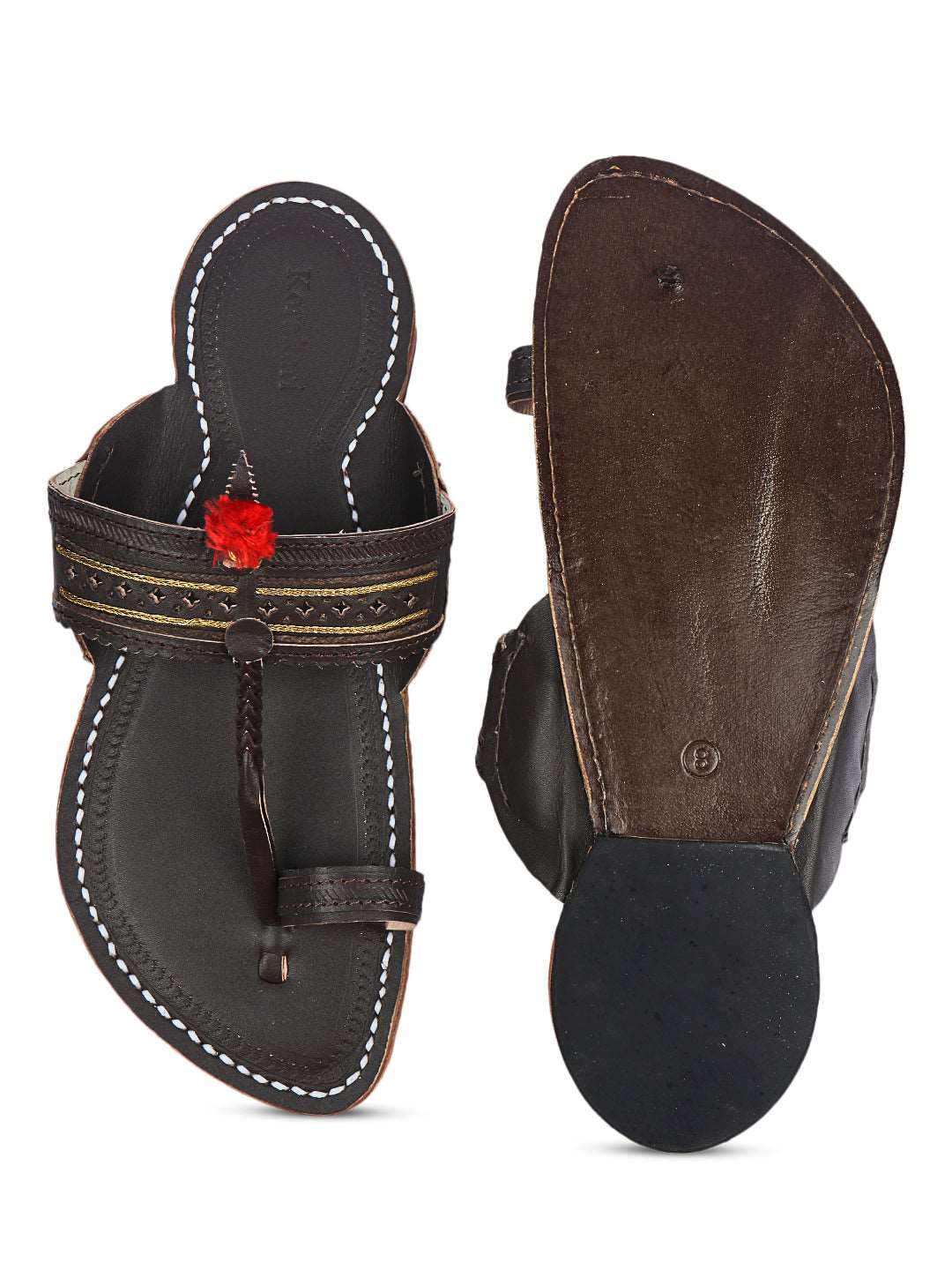 Elegant Brown - Kolhapur Chappal for Men