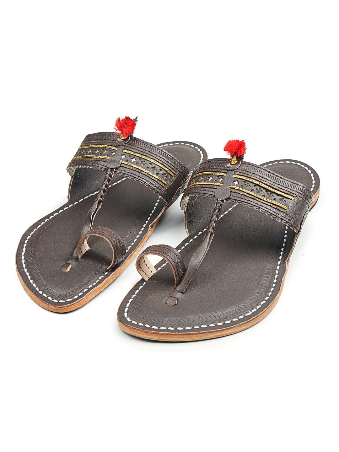 Elegant Brown - Kolhapur Chappal for Men