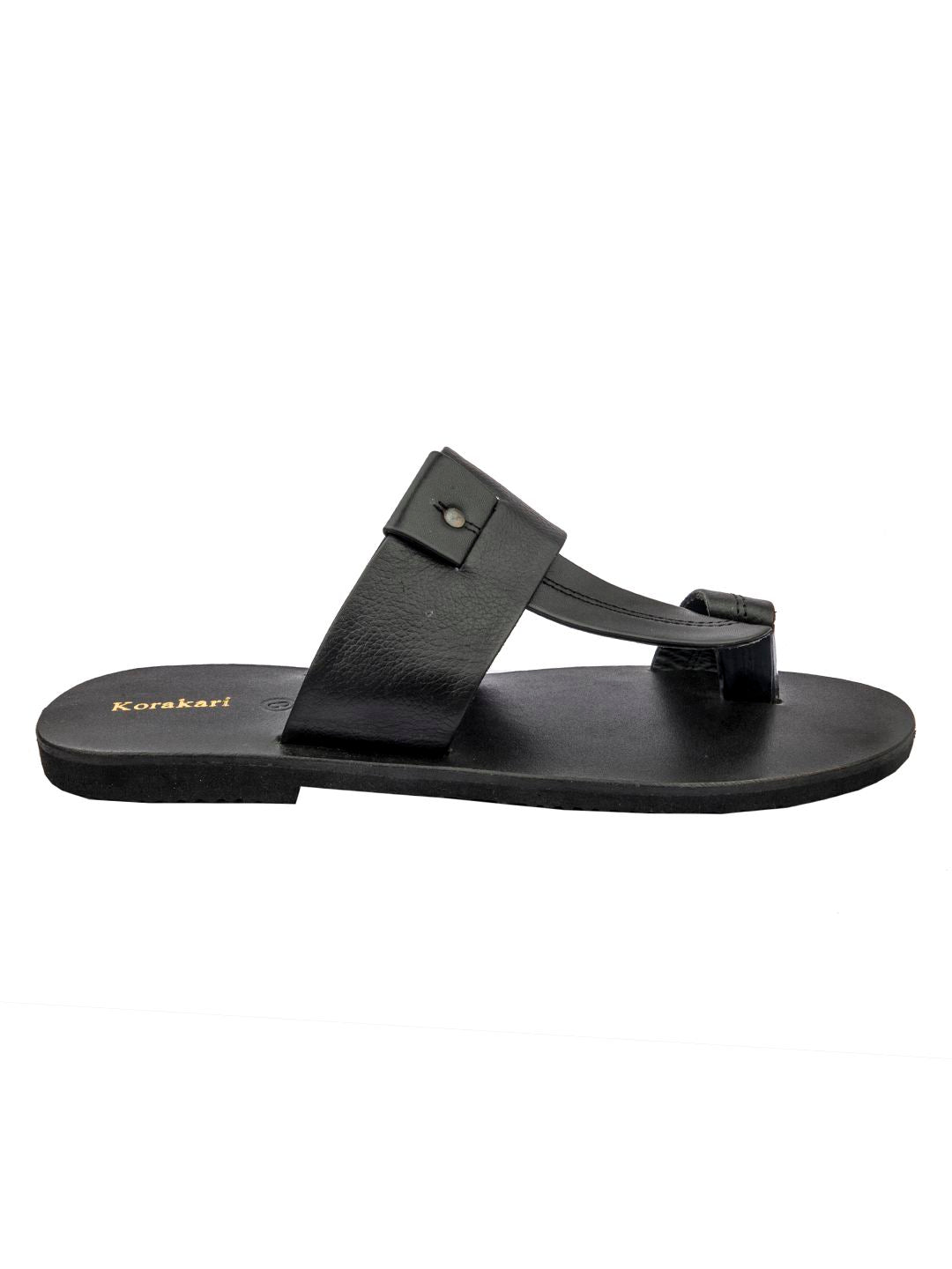 Ultimate Comfort: Handmade Black Leather Sandals for Men