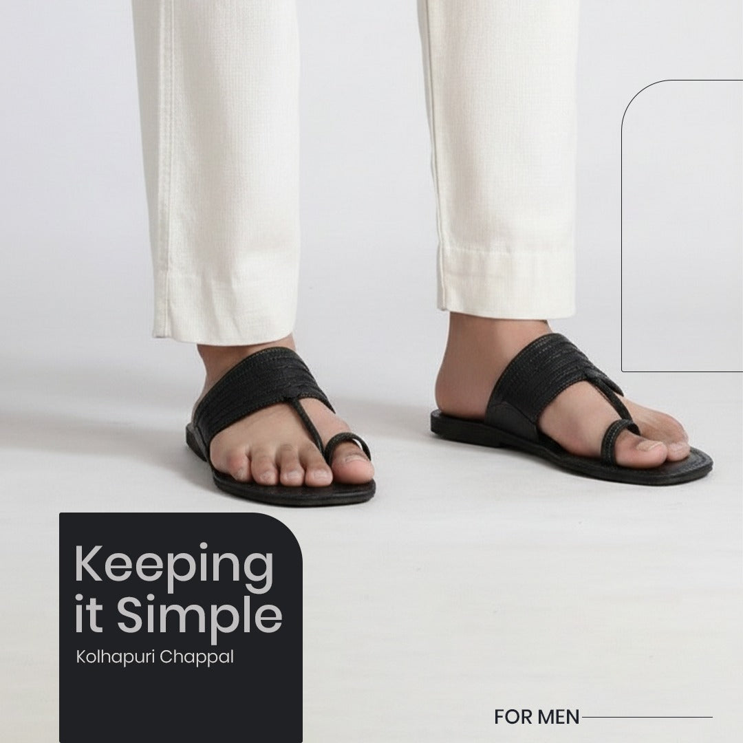 Keeping it simple kolhapuri chappal for men