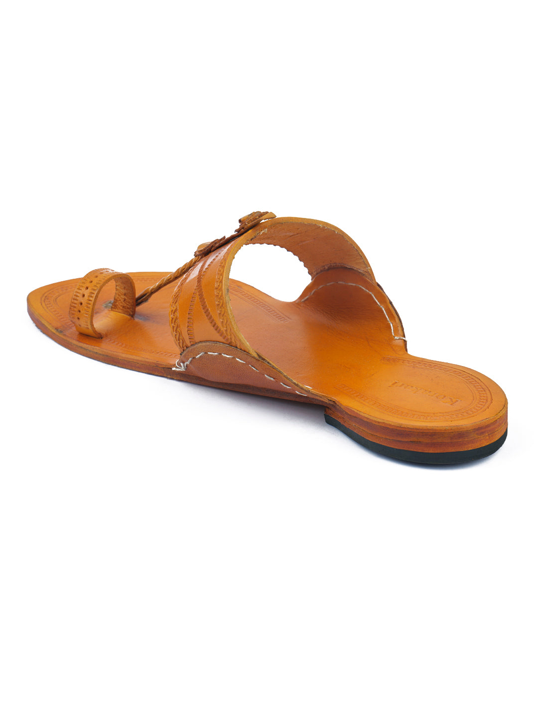 Fresh Yellow Men's Kohlapuri Chappal