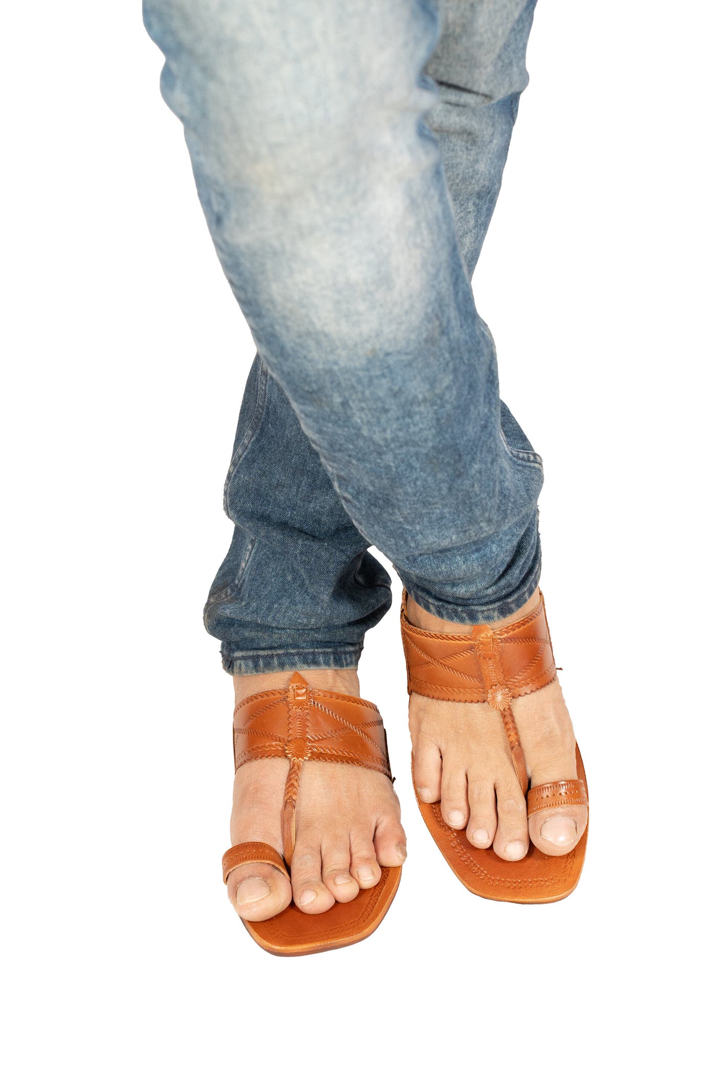 Modern Tan Men's Kolhapuri Chappal