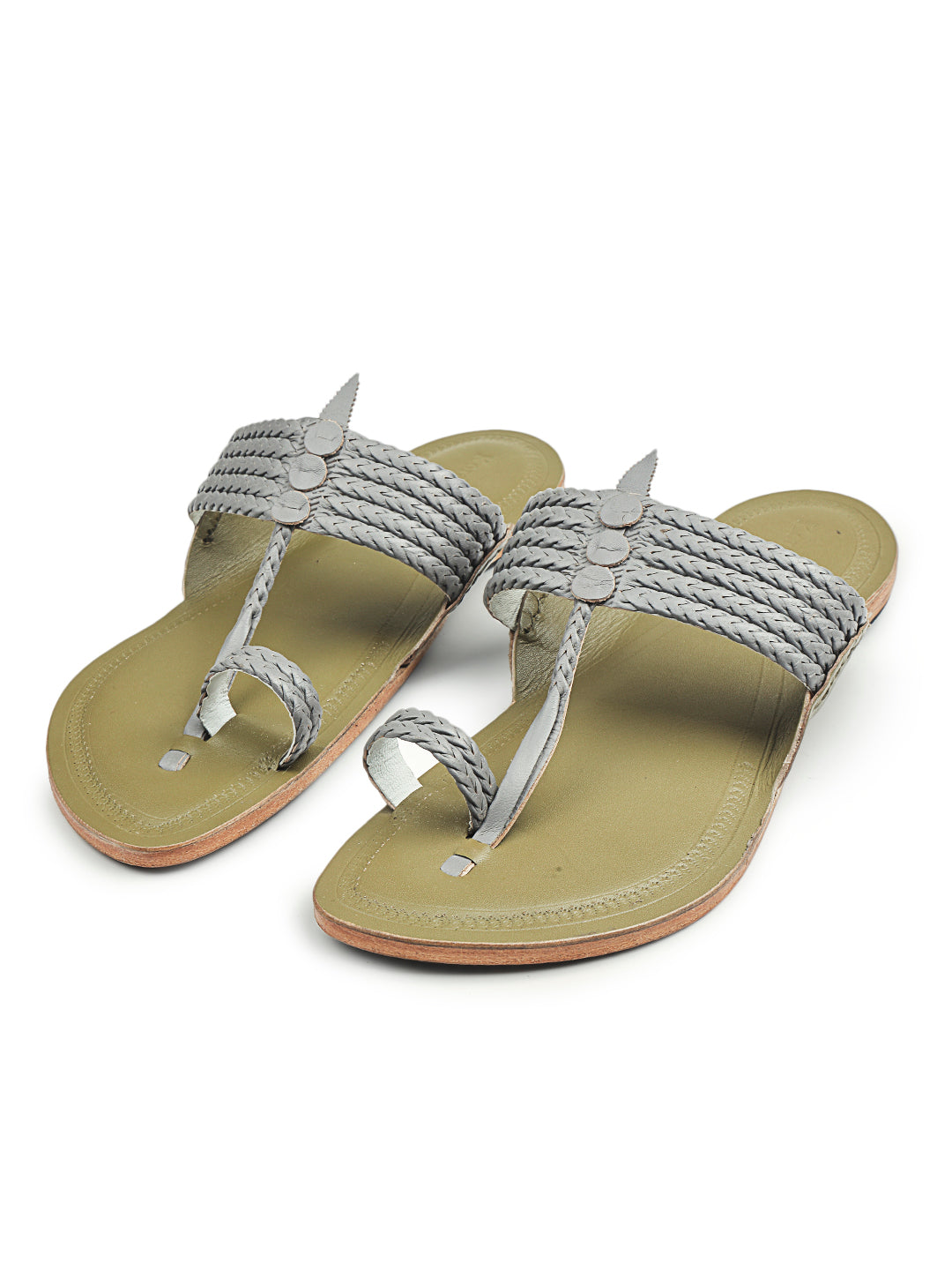 Modern - Six Braids - Men's Kolhapuri Chappal