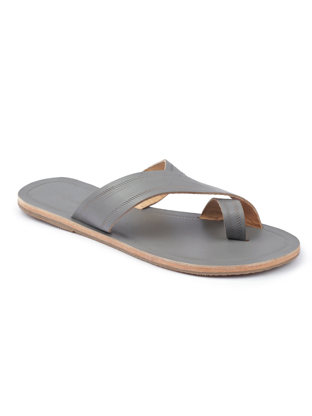 Daily Grey White - Men Kolhapuri Sandal