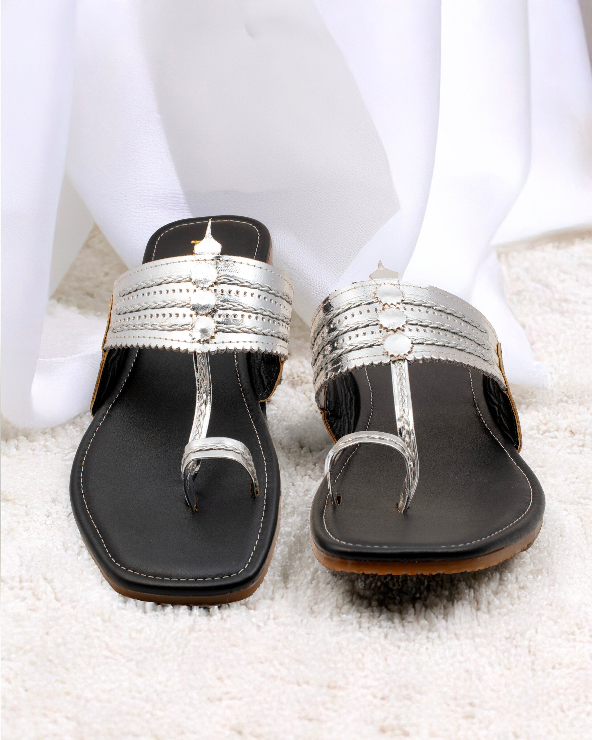 Silverfox Kolhapuri Chappal for Women