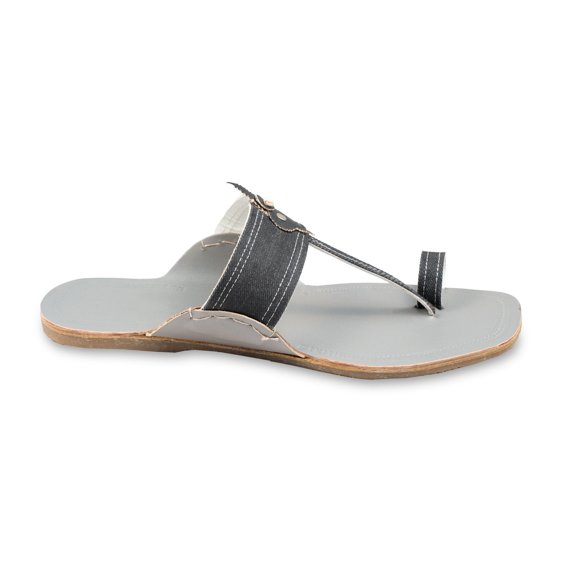 Denim Charm Kolhapuri Chappal for Men