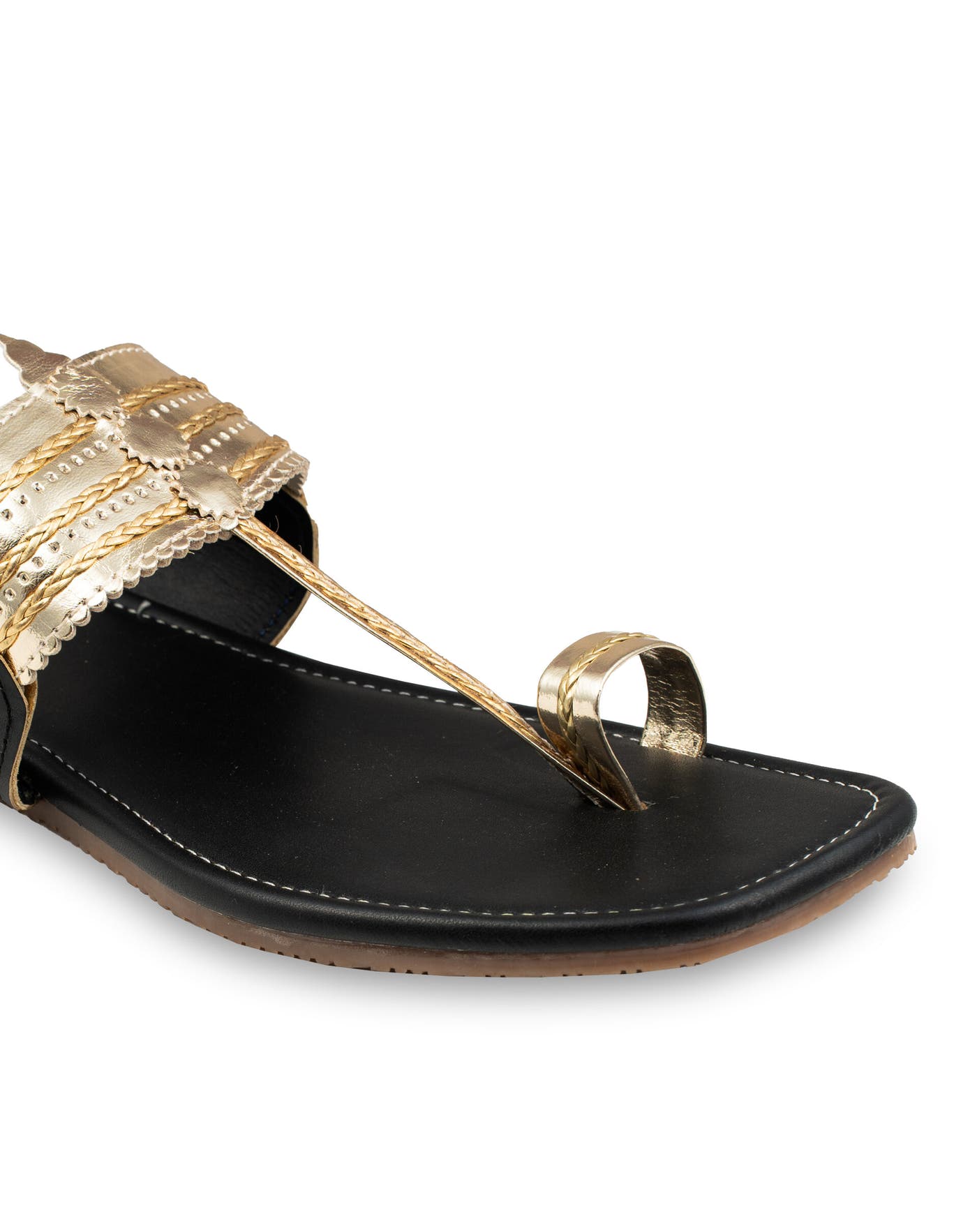 Golden Glow Walkers Kolhapuri Chappals for Women