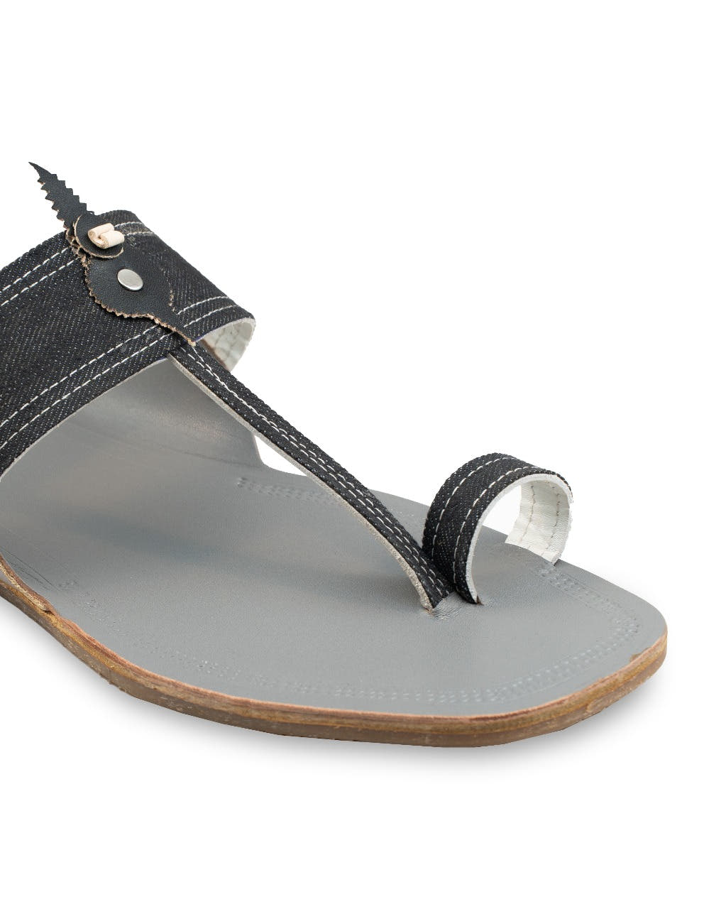 Denim Charm Kolhapuri Chappal for Men