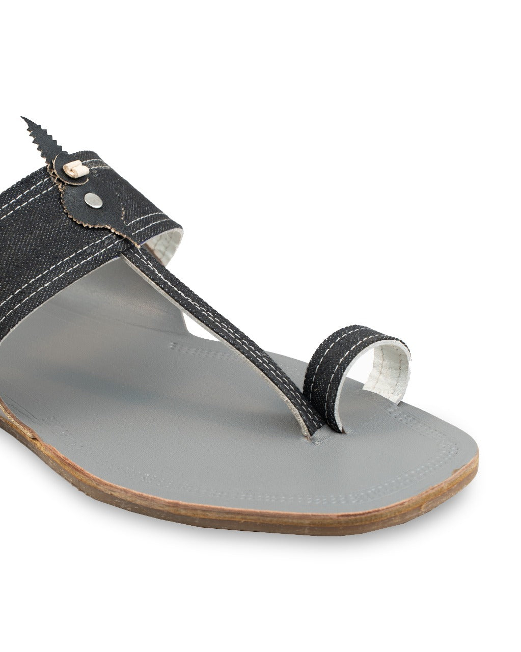 Denim Charm Kolhapuri Chappal for Men