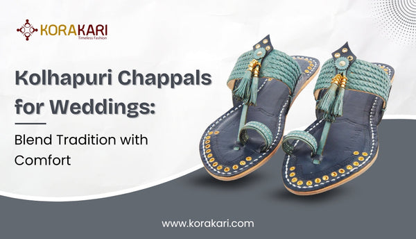 Kolhapuri Chappals for Weddings | Korakari kolhapuri chappal