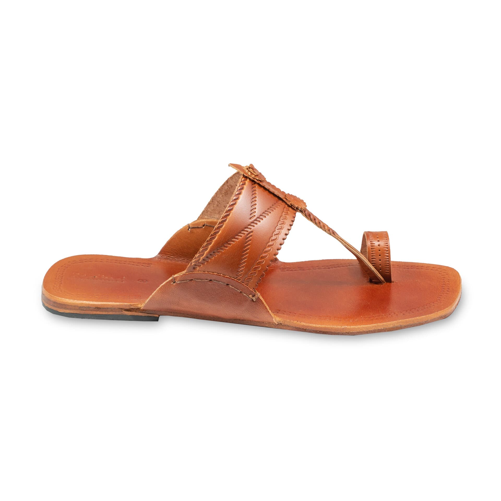Modern Tan Men's Kolhapuri Chappal