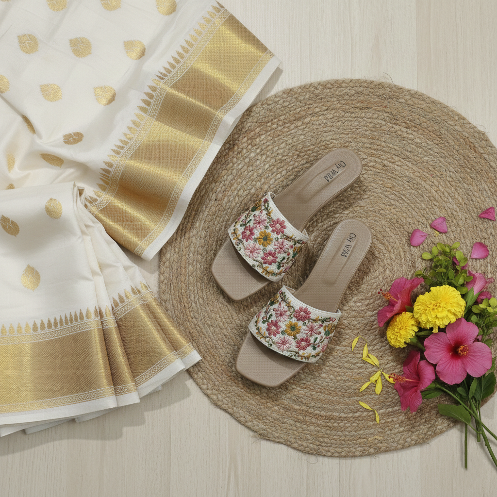 Shehzaadi - White Slip-On