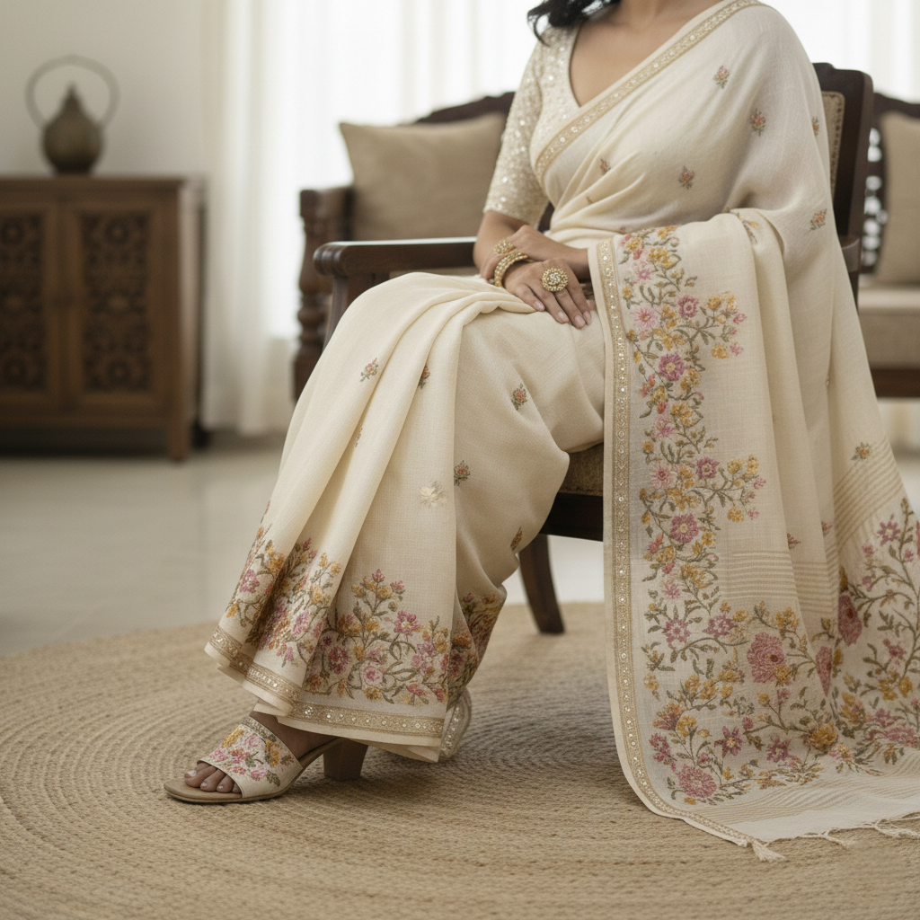 Shehzaadi - White Slip-On