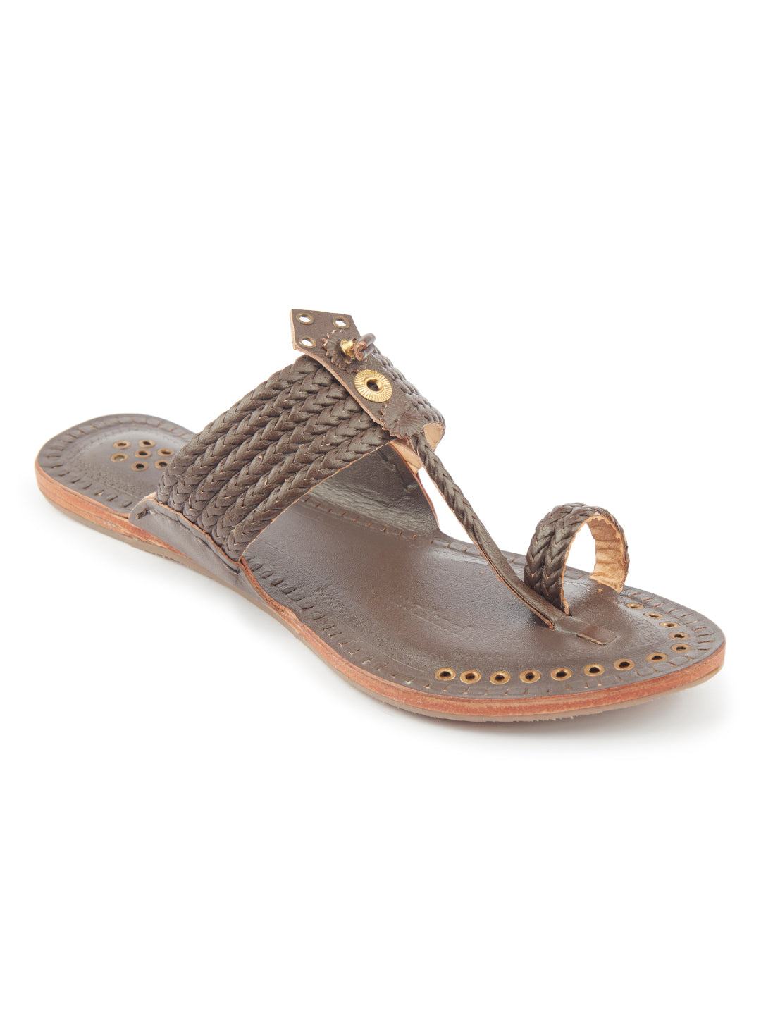 Wedding - Five Braids women's kolhapuri chappal