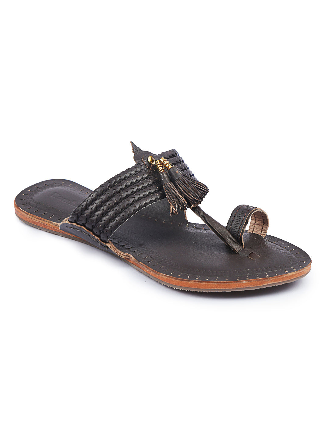 Elegant Browns Women's Kolhapuri Chappal