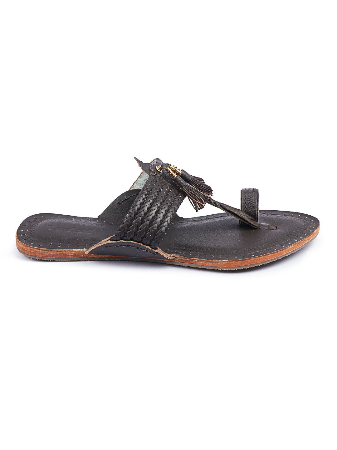 Elegant Browns Women's Kolhapuri Chappal