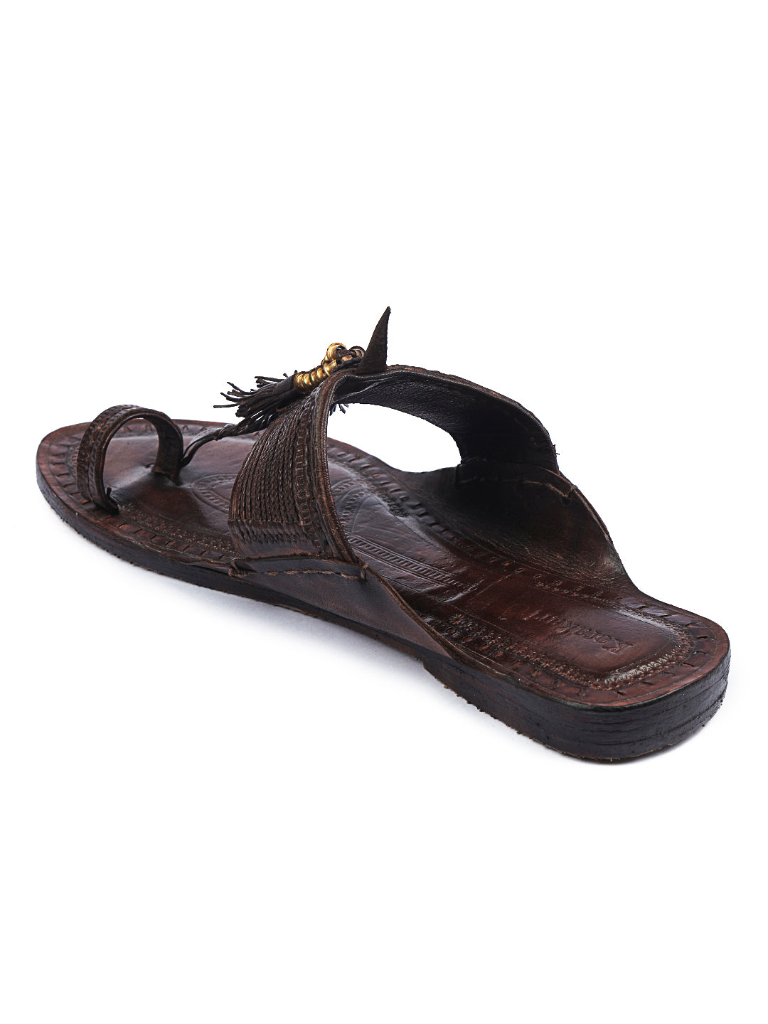 Coffee Brown kolhapuri chappal for women