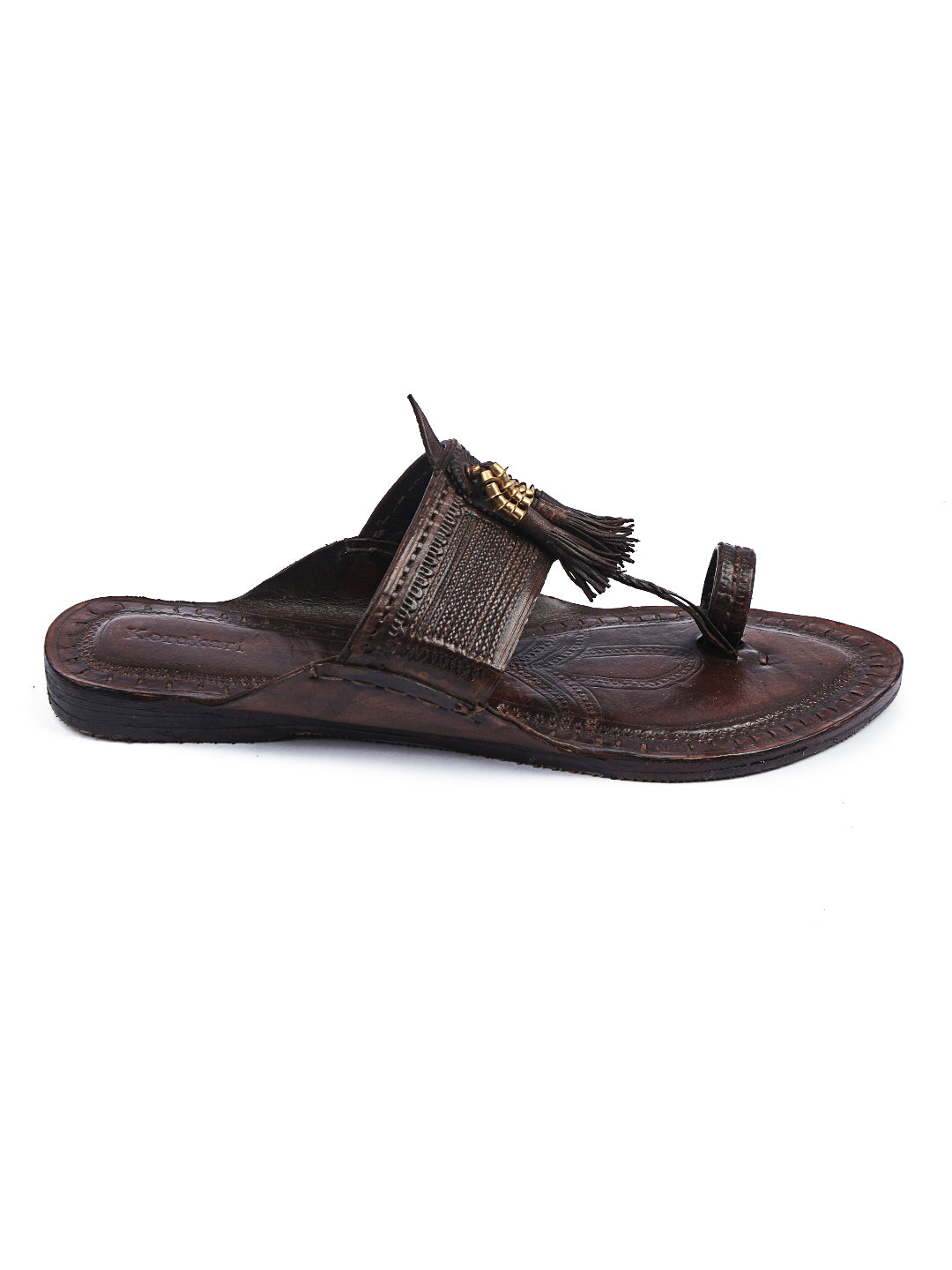 Coffee Brown kolhapuri chappal for women