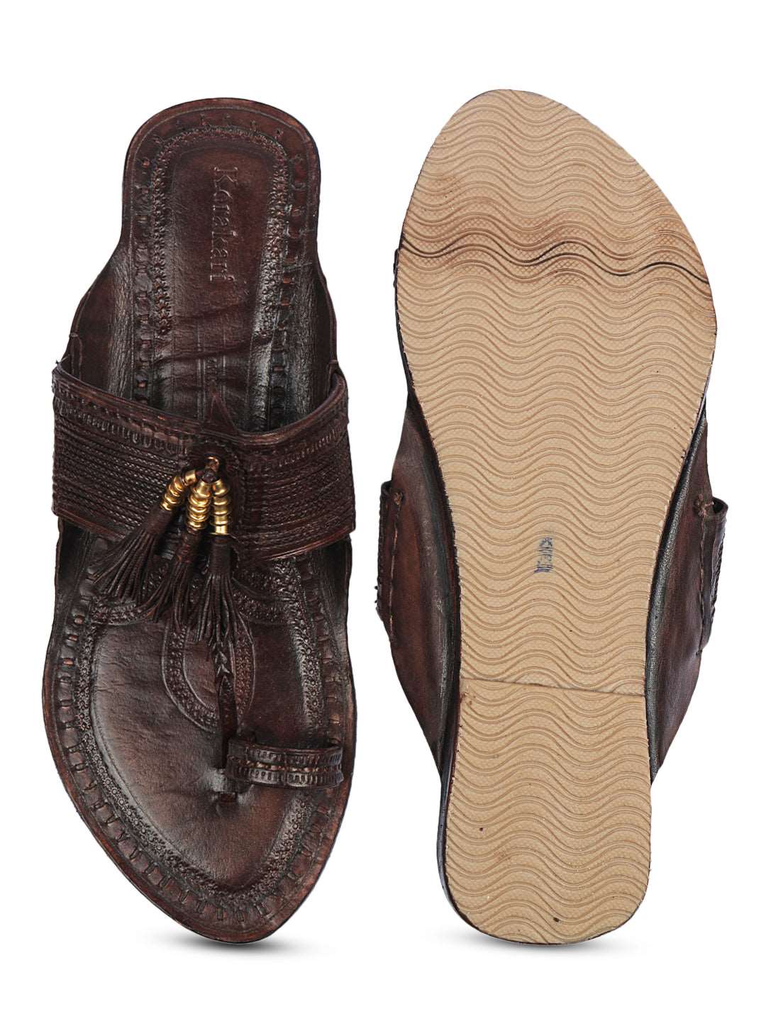 Coffee Brown kolhapuri chappal for women