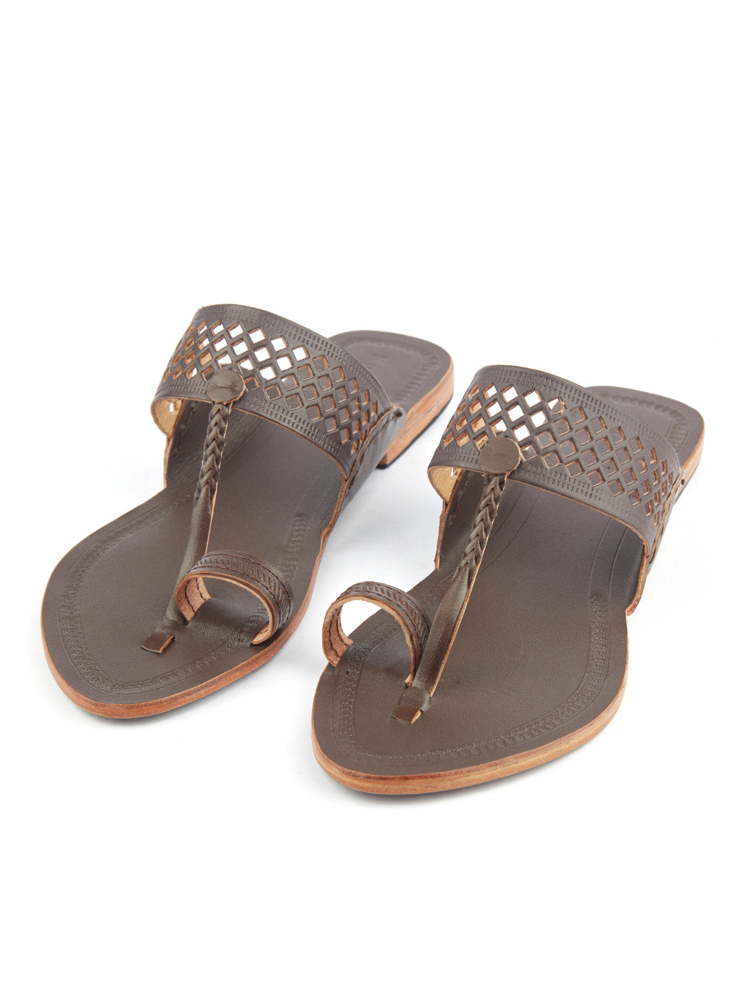 Sporty Brown women's kolhapuri chappal