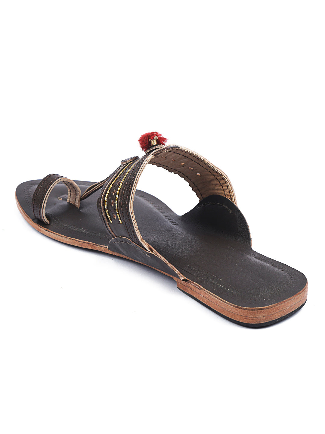 Red Gonda Women's Kolhapuri Chappal