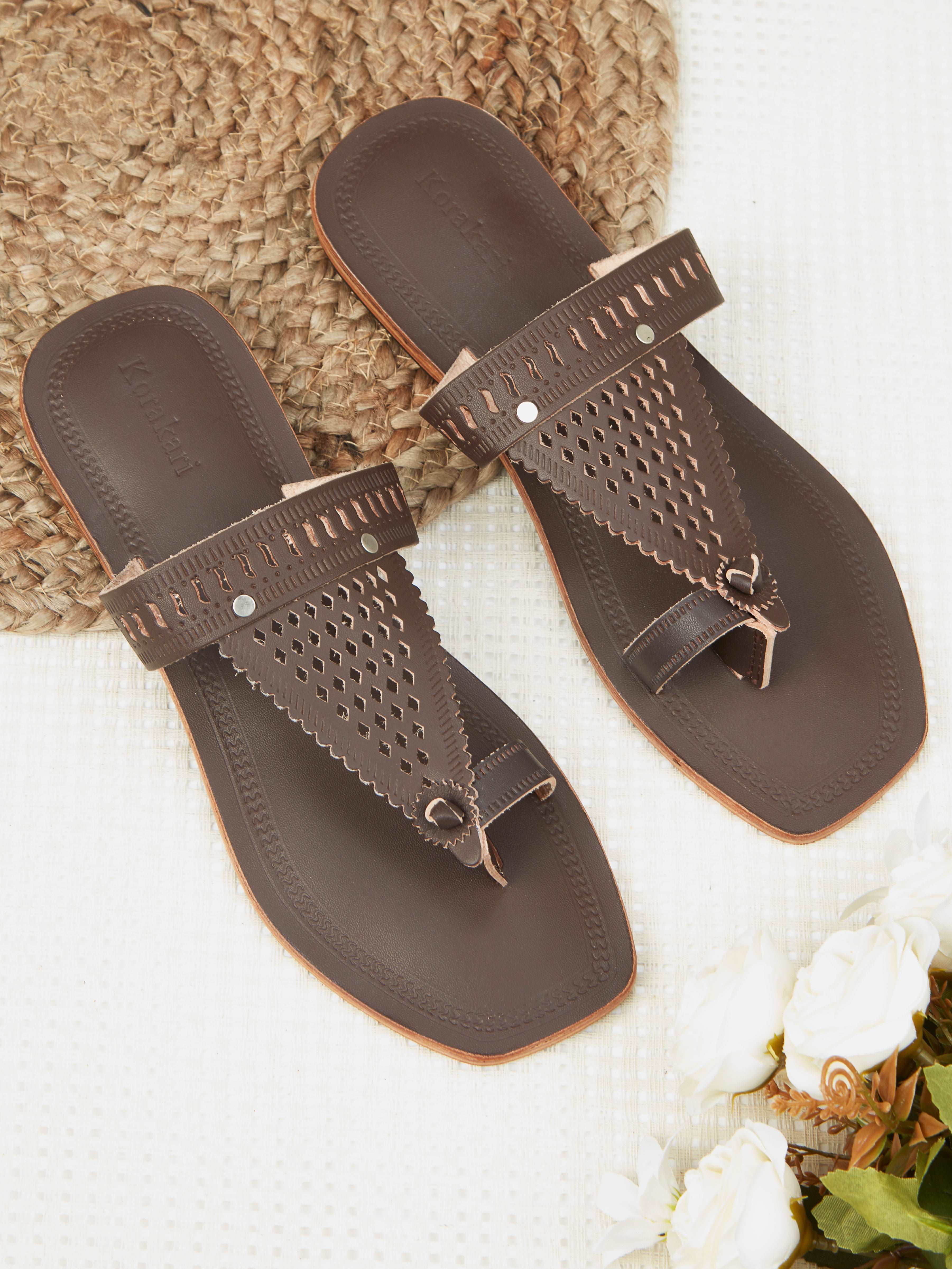 Chic Brown best women's kolhapuri chappal