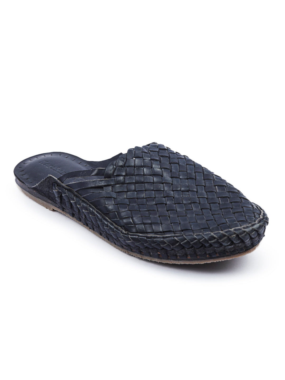 Half Kolhapuri Blue - Kolhapuri Chappal For Men