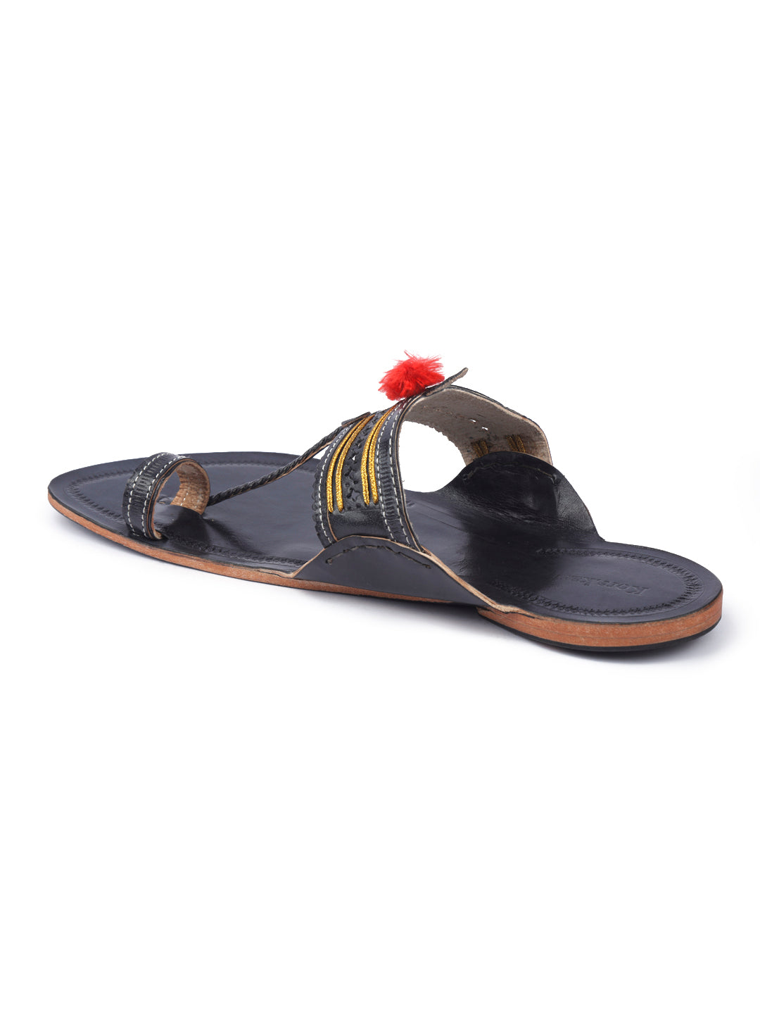 Modern Black - Kolhapuri Chappal Men