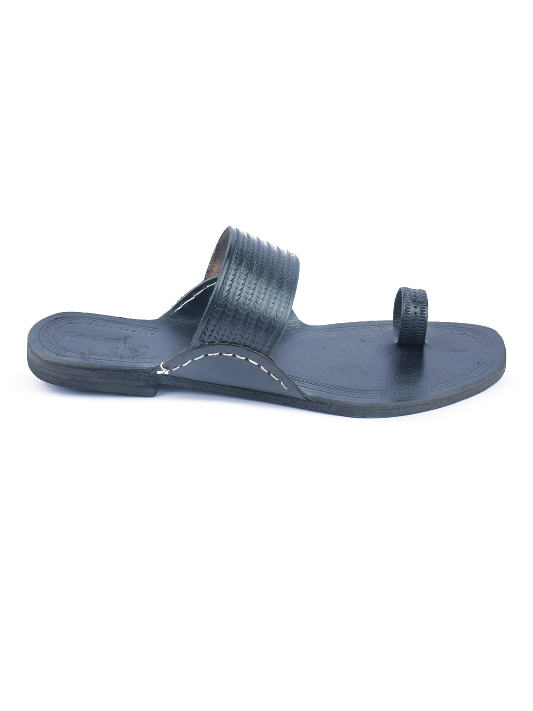 Formal Black Men's Kolhapuri Chappal