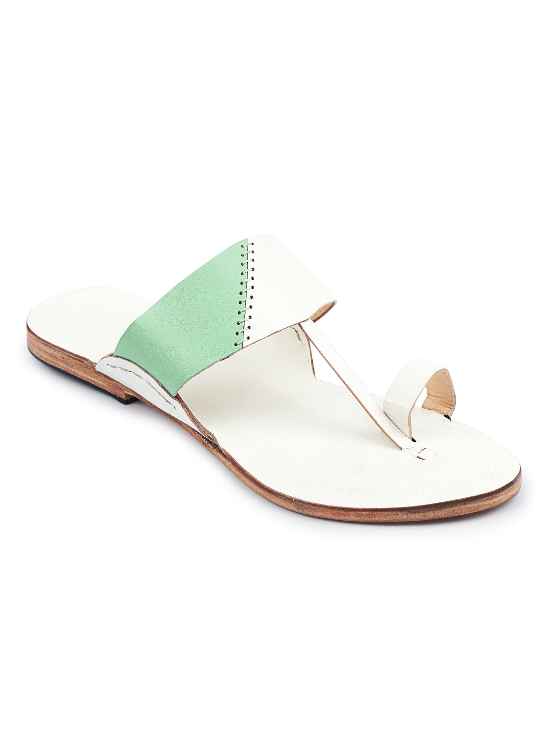 Chic Pista Green - Kolhapuri Chappal for Women