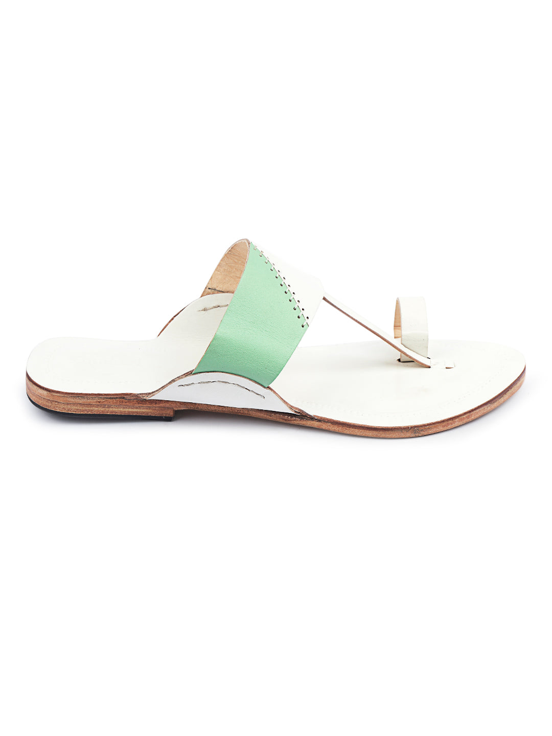 Chic Pista Green - Kolhapuri Chappal for Women