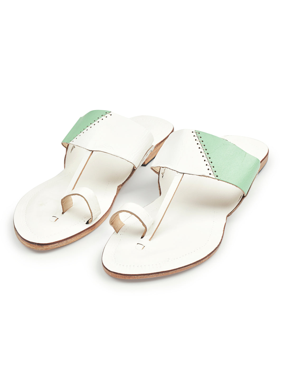 Chic Pista Green - Kolhapuri Chappal for Women