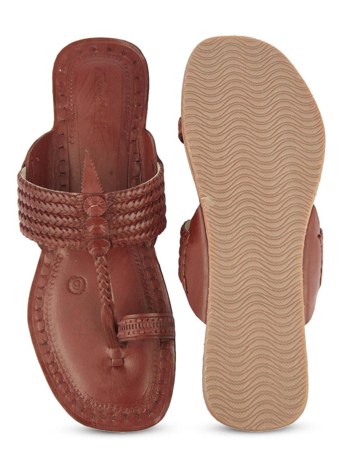 Woman in Red original kolhapuri chappal for women