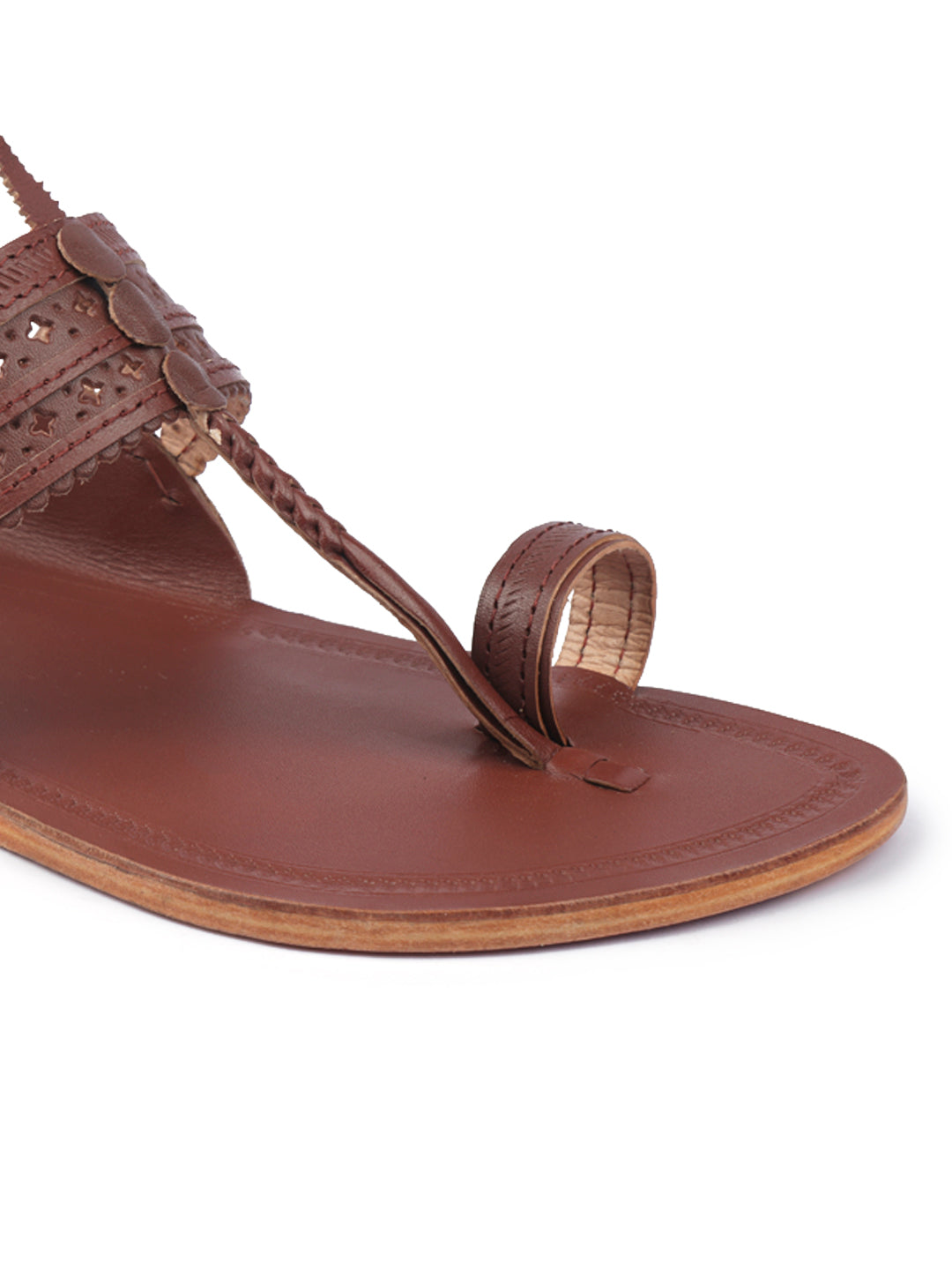 Men Brown Kolhapuri Chappal