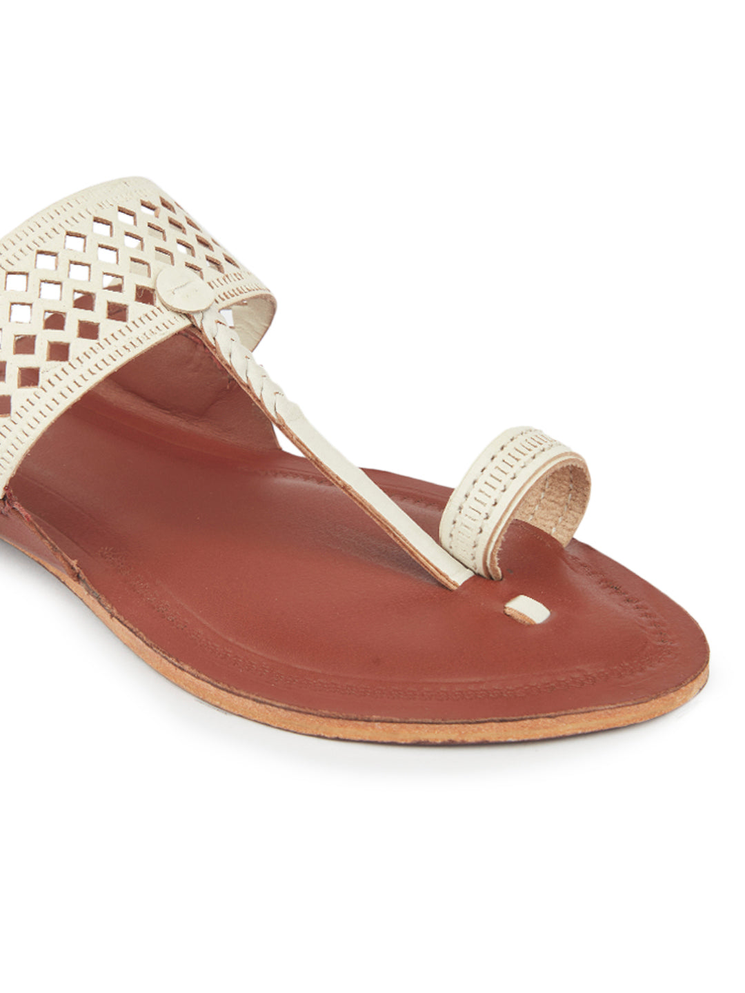 Silver Diamonds in the Sky- Women's Kolhapuri Chappals